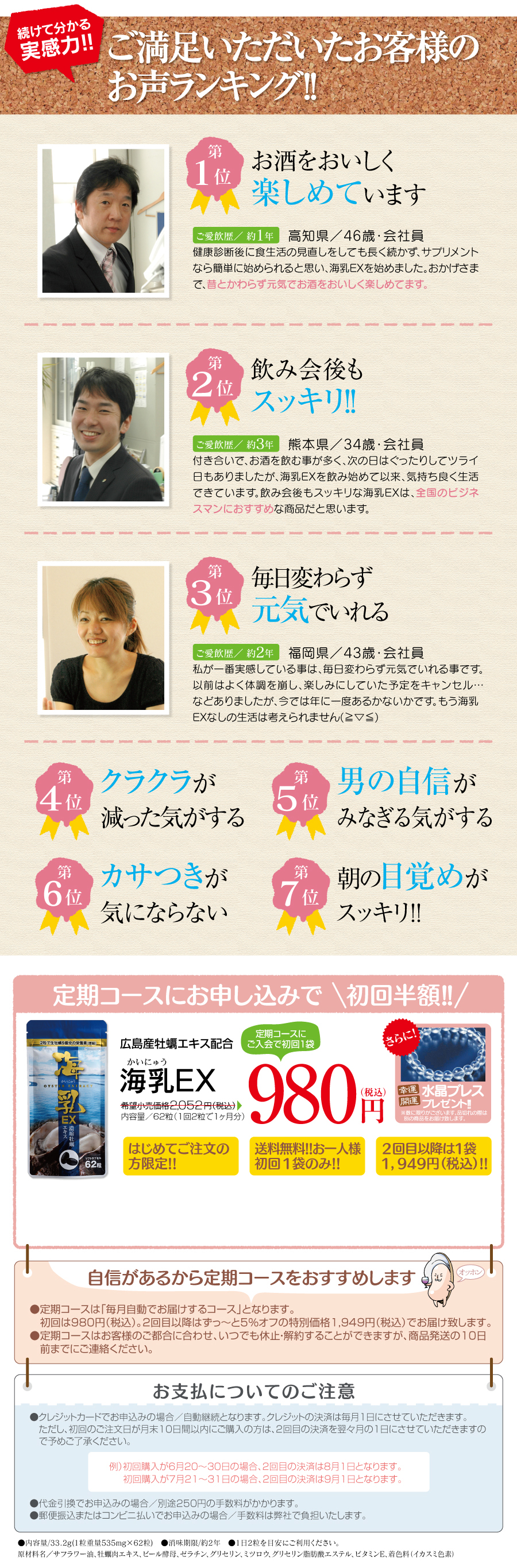 亜鉛がアルコールをすっきり。二日酔いに海乳EX